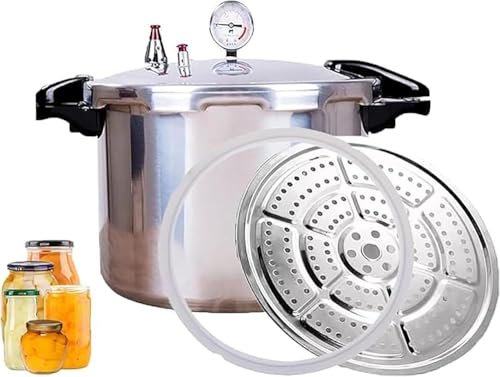 15 Litre schnellkochtopf Pressure Cooker canner & Alle amerikanischen Druckdosen zum Einmachen & Wasserbad-Einkocher|Druckmesser & Druckregler | drucktopf Druckablass 10Psi/+|- 5% von GHKWXUE