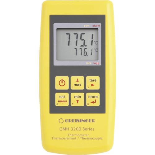 GHM Greisinger GMH 3231 Digital-Präzision-Sekundenthermometer, Gelb von Greisinger