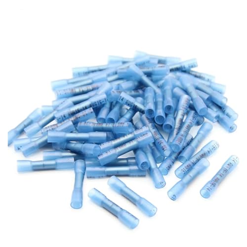 300PCS Insulated Heat Shrink Butt Connectors Seal Electrical Wire Splice Cable Crimp Terminals 1.5-2.5mm2 von GHNQBAHID