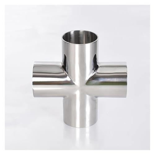 51mm Pipe OD Butt Welding Cross 4 Ways Splitter SUS 304 Stainless Steel Fitting Spliter Homebrew Beer Wine von GHNQBAHID