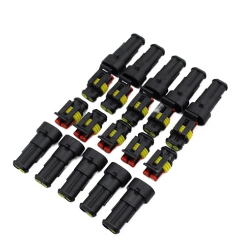 GHNQBAHID 10 Kit 2 Pin Way Waterproof Electrical Wire Connector 1.5mm Terminals 2Pin HID Auto Xenon lamp GHNQBAHID 10 Kit 2 Pin Way Waterproof Electrical Wire Connector 1.5mm Terminals 2Pin HID Auto Xenon lamp von GHNQBAHID