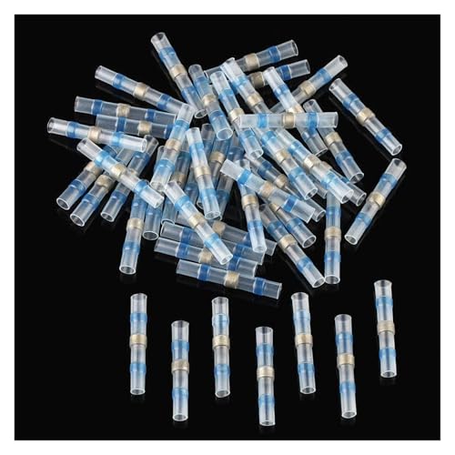 GHNQBAHID 100PCS Soldering Sleeve Terminals Blue Seal Heat Shrink Butt Connectors Electrical Wire Connector Cable Terminals GHNQBAHID 100PCS Soldering Sleeve Terminals Blue Seal Heat Shrink Butt Connectors Electrical Wire Connector Cable Terminals von GHNQBAHID