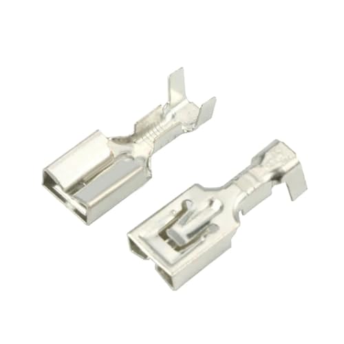 GHNQBAHID 100Pcs Brass Tinned Crimping Automotive Wire 6.3 MM Terminal Female Auto Cable Connector Mental Pins 7116-2873 DJ6226-6.3A/B H62 von GHNQBAHID