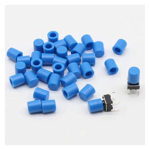 GHNQBAHID 100pcs/lot Blue Cap Hat for 6 * 6mm G61 Tactile Push Button Switch Lid Cover GHNQBAHID 100pcs/lot Blue Cap Hat for 6 * 6mm G61 Tactile Push Button Switch Lid Cover von GHNQBAHID
