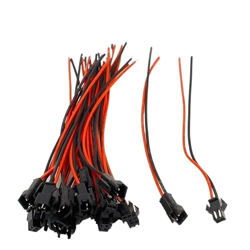 GHNQBAHID 10Pairs 15cm Long JST SM 2Pins Male to Female Wire Connector GHNQBAHID 10Pairs 15cm Long JST SM 2Pins Male to Female Wire Connector von GHNQBAHID