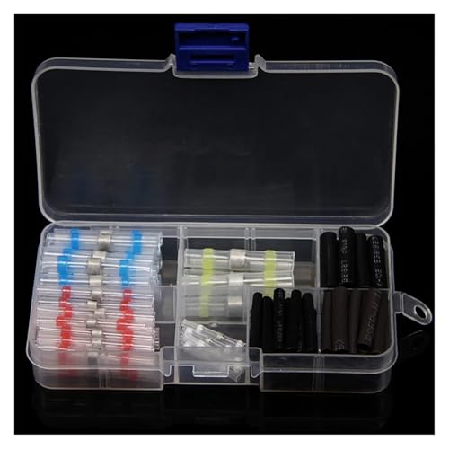 GHNQBAHID 110Pcs Heat Shrink Solder Sleeves Splice Terminals Insulated Seal Electrical Wire Connectors Kit Assortment0.25-6mm2 GHNQBAHID 110Pcs Heat Shrink Solder Sleeves Splice Terminals Insulated Seal Electrical Wire Connectors Kit Assortment0.25-6mm2 von GHNQBAHID