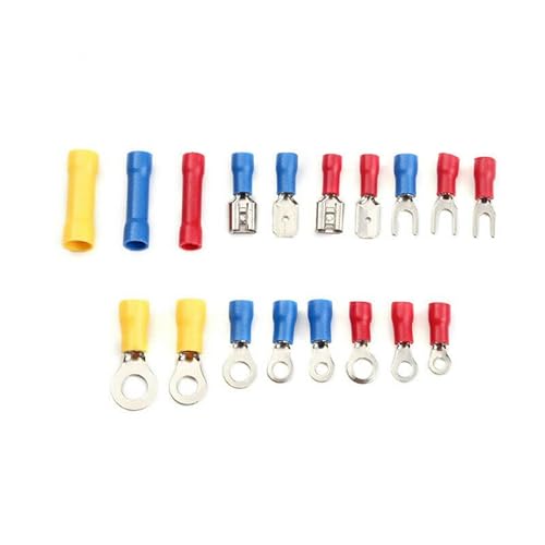 GHNQBAHID 1200pcs Crimp Spade Terminal Assorted Electrical Wire Cable Connector Kit Crimp Spade Insulated Ring Fork Spade Butt Set GHNQBAHID 1200pcs Crimp Spade Terminal Assorted Electrical Wire Cable Connector Kit Crimp Spade Insulated Ring Fork Spade Butt Set von GHNQBAHID