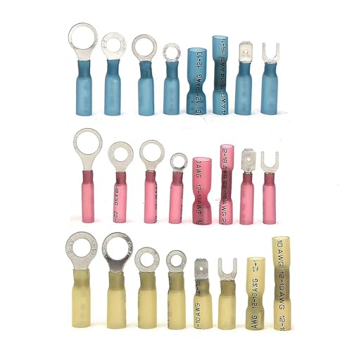 GHNQBAHID 120Pcs Assorted Heat Shrink Terminals Insulated Electrical Wire Connector AWG10-22 KitBoxed GHNQBAHID 120Pcs Assorted Heat Shrink Terminals Insulated Electrical Wire Connector AWG10-22 KitBoxed von GHNQBAHID