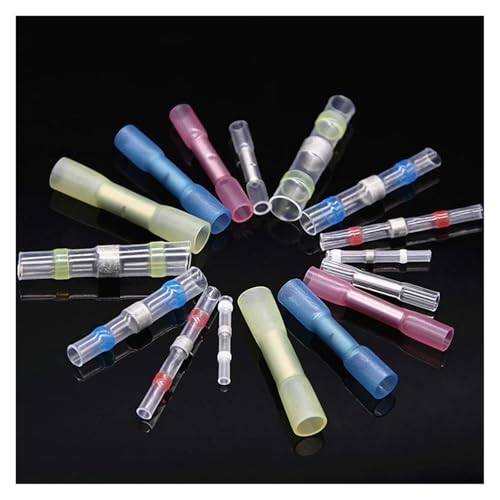 GHNQBAHID 130Pcs Electrical Wire Connector Solder Seal Insulated Connectors Heat Shrink Butt Crimp Terminals Kit Assortment GHNQBAHID 130Pcs Electrical Wire Connector Solder Seal Insulated Connectors Heat Shrink Butt Crimp Terminals Kit Assortment von GHNQBAHID