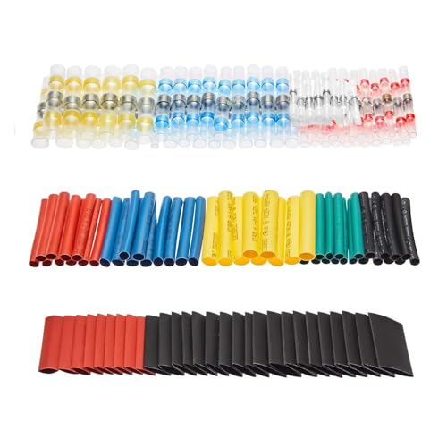 GHNQBAHID 150PCS Heat Shrink Connectors Solder Seal Wire Connectors & Fast Shrinkable Tube Electrical Butt Connectors von GHNQBAHID