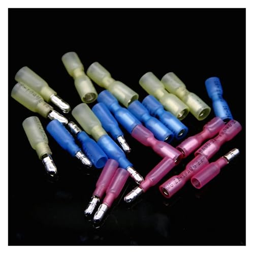 GHNQBAHID 160Pcs Insulated Heat Shrink Crimp Terminals Female Male Wire Connectors Insulated Crimping Splice Terminals von GHNQBAHID