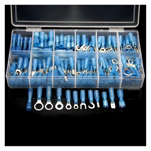 GHNQBAHID 180Pcs Heat Shrink Insulated Ring Terminals Cable Electrical Wire Spade Hook Butt Connectors Crimp Terminals M4/M5/M6/M8/M10 GHNQBAHID 180Pcs Heat Shrink Insulated Ring Terminals Cable Electrical Wire Spade Hook Butt Connectors Crimp Terminals M4/M5/M6/M8/M10 von GHNQBAHID