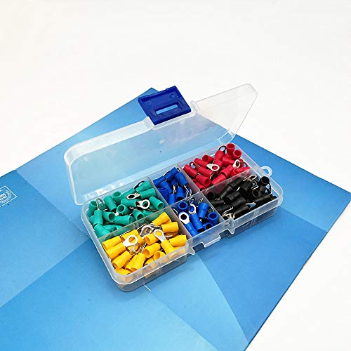 GHNQBAHID 200pcs/lot RV1.25-3 Kit Cold Pressed terminal O-Type Connector Copper Nose Wire terminal with sheathed Copper terminal Head. GHNQBAHID 200pcs/lot RV1.25-3 Kit Cold Pressed terminal O-Type Connector Copper Nose Wire terminal with sheathed Copper terminal Head. von GHNQBAHID