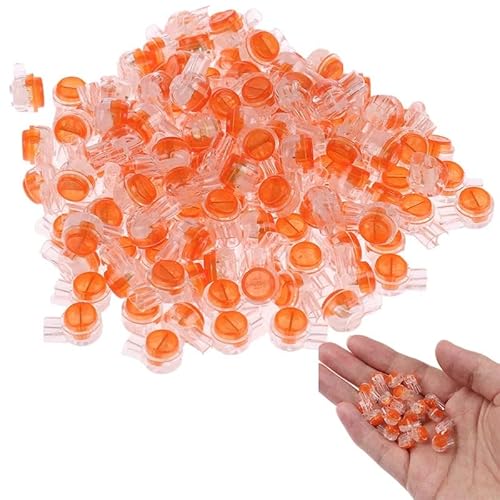 GHNQBAHID 200pcs Rj45 Connector Crimp Connection Terminals K1 Connector Waterproof Wiring Ethernet Cable Telephone Cord Term GHNQBAHID 200pcs Rj45 Connector Crimp Connection Terminals K1 Connector Waterproof Wiring Ethernet Cable Telephone Cord Term von GHNQBAHID