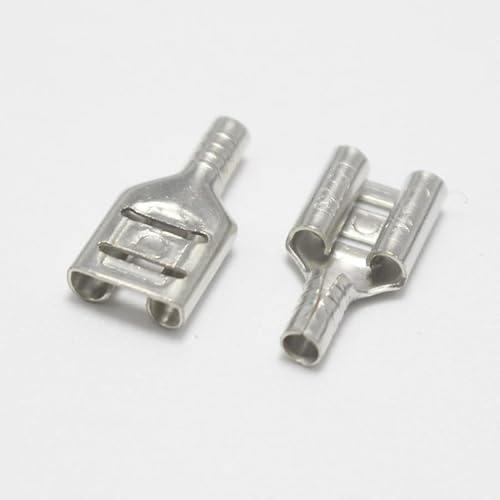 GHNQBAHID 20pcs 6.3 Female Wire Terminals for 6.3mm Motorcycle Car Connectors Spring Terminal for 14awg Cable GHNQBAHID 20pcs 6.3 Female Wire Terminals for 6.3mm Motorcycle Car Connectors Spring Terminal for 14awg Cable von GHNQBAHID