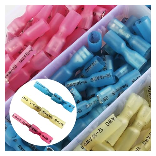 GHNQBAHID 220PCS Spade Wire Crimp Connectors Male and Female Lug Wire Terminal Butt Splice Heat Shrink Terminals Kit von GHNQBAHID