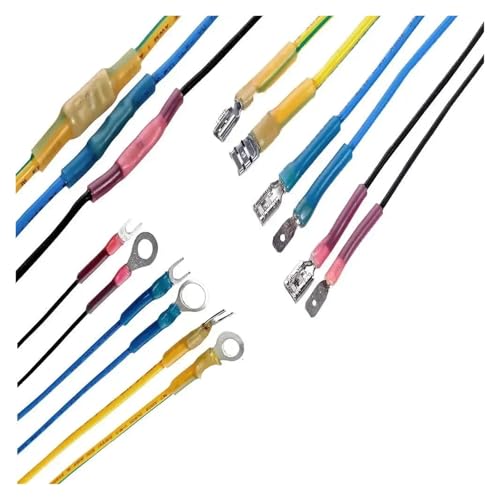 GHNQBAHID 250pcs Heat Shrink Solder Wire Connectors Insulated Crimp Terminal Marine Automotive Seal Electrical Terminals Set von GHNQBAHID