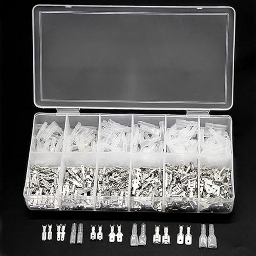 GHNQBAHID 450PCS 2.8/4.8/6.3mm Assorted Automotive Splice Crimp Terminals Insulated Electrical Wire Butt Connectors Kit Female Male Spade GHNQBAHID 450PCS 2.8/4.8/6.3mm Assorted Automotive Splice Crimp Terminals Insulated Electrical Wire Butt Connectors Kit Female Male Spade von GHNQBAHID