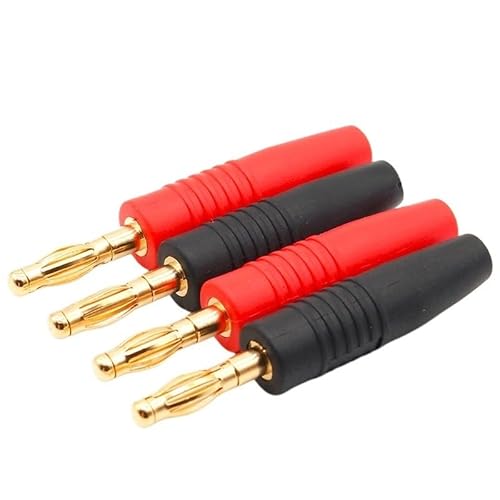 GHNQBAHID 4pcs 4mm Gold Plated Musical Speaker Cable Wire Pin Banana Connectors von GHNQBAHID