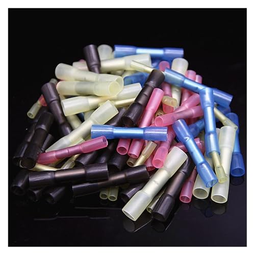 GHNQBAHID 50PCS Heat Shrink Butt Wire Crimp Connectors Seal Terminals Insulated Wire Connector 5 Sizes Kit-Automotive Marine GHNQBAHID 50PCS Heat Shrink Butt Wire Crimp Connectors Seal Terminals Insulated Wire Connector 5 Sizes Kit-Automotive Marine von GHNQBAHID