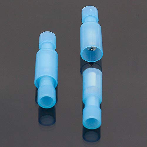 GHNQBAHID 50PCS Shaped Female Male Insulating Joint Wire Connector Electrical Crimp Terminal for 16-14 AWG Blue von GHNQBAHID