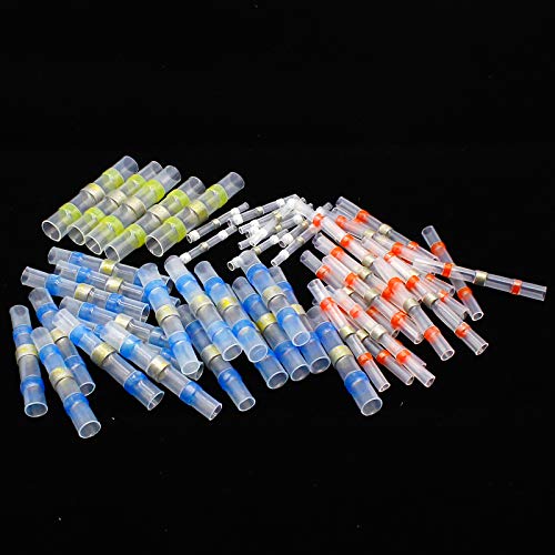 GHNQBAHID 50pcs Waterproof Solder Seal Heat Shrink Butt Wire Connectors Terminals Electrical Copper with a Soldering Sleeve GHNQBAHID 50pcs Waterproof Solder Seal Heat Shrink Butt Wire Connectors Terminals Electrical Copper with a Soldering Sleeve von GHNQBAHID