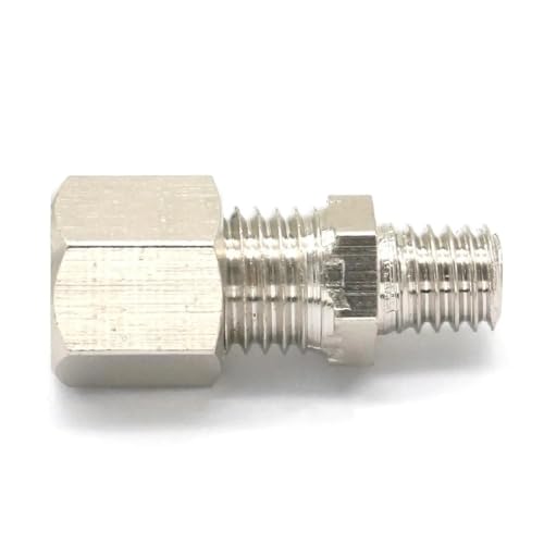 GHNQBAHID 5pcs M6 Metric Male Thread Brass Fit 4mm OD Tube Coupler Adapter Connector Compression Fitting for Tubing von GHNQBAHID