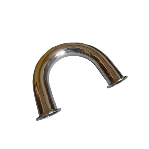 GHNQBAHID 63mm 2.5" Pipe OD 2.5" Tri Clamp U Shaped 180 Degree Bend SUS 304 Stainless Fitting Spliter Homebrew von GHNQBAHID