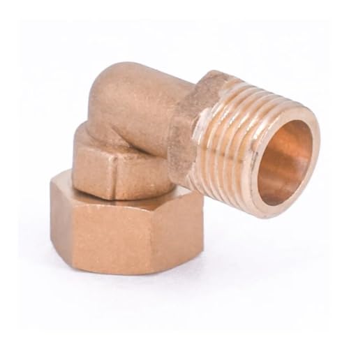 GHNQBAHID Brass 90 Degree Elbow DN15 1/2" Female to Male Union Pipe Fitting Adapter Coupling Connector von GHNQBAHID