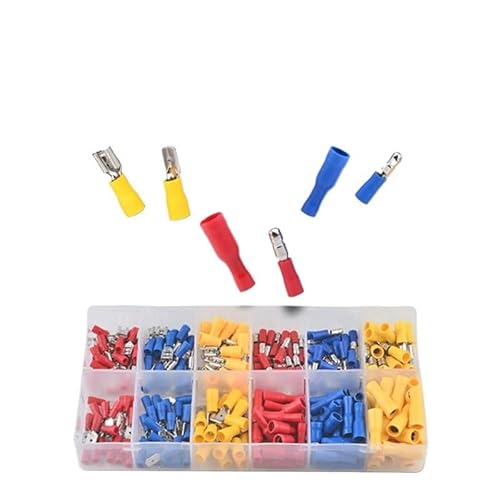 GHNQBAHID FDD/FRD/MDD/MPD 240pcs Terminal Shaped Insert Insulated Female Male Fast Wire Connector AWG 22-10 Electrical Crimp Joints GHNQBAHID FDD/FRD/MDD/MPD 240pcs Terminal Shaped Insert Insulated Female Male Fast Wire Connector AWG 22-10 Electrical Crimp Joints von GHNQBAHID
