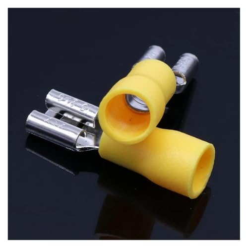 GHNQBAHID FDD5.5-250 FDD5-250 Female Insulated Electrical Crimp Terminal for 4-6mm2 Wire Connectors Cable Wire Connector 100PCS/Pack FDD GHNQBAHID FDD5.5-250 FDD5-250 Female Insulated Electrical Crimp Terminal for 4-6mm2 Wire Connectors Cable Wire Connector 100PCS/Pack FDD von GHNQBAHID