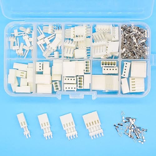 GHNQBAHID KF2510 Kits 40 Sets Kit in Box 2p 3p 4p 5 pin 2.54mm Pitch Terminal/Housing/Pin Header Connectors Adaptor GHNQBAHID KF2510 Kits 40 Sets Kit in Box 2p 3p 4p 5 pin 2.54mm Pitch Terminal/Housing/Pin Header Connectors Adaptor von GHNQBAHID