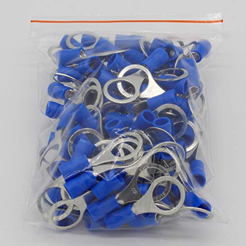 GHNQBAHID RV2-10 Blue Ring Insulated terminal Cable Wire Connector Suit 1.5-2.5mm Cable Crimp Terminal 100PCS/Pack RV2.5-10 RV GHNQBAHID RV2-10 Blue Ring Insulated terminal Cable Wire Connector Suit 1.5-2.5mm Cable Crimp Terminal 100PCS/Pack RV2.5-10 RV von GHNQBAHID