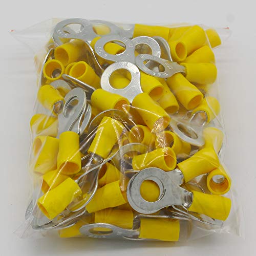 GHNQBAHID RV5.5-8 Yellow Ring Insulated terminal Suit 4-6mm2 Cable Wire Connector Cable Crimp Terminal 50PCS/Pack RV5-8 RV GHNQBAHID RV5.5-8 Yellow Ring Insulated terminal Suit 4-6mm2 Cable Wire Connector Cable Crimp Terminal 50PCS/Pack RV5-8 RV von GHNQBAHID