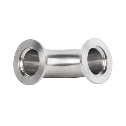 KF25 Vacuum 90 Degree Elbow 304 Stainless Steel Tri Clamp Flange Joint Pipe Fitting Tube von GHNQBAHID