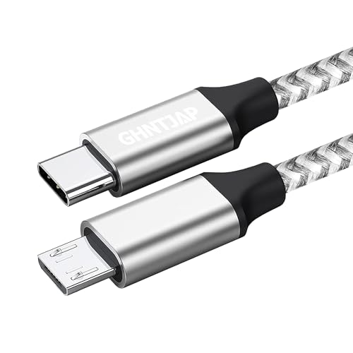 GHNTJAP USB C auf Micro USB Kabel 0.5M, Nylon USB C zu Micro USB Ladekabel, High Speed Android Handy Datenkabel für Galaxy S7 S6 S5 Huawei P Smart Nokia Kindle PS4 Controller usw. GHNTJAP USB C auf Micro USB Kabel 0.5M, Nylon USB C zu Micro USB Ladekabel, High Speed Android Handy Datenkabel für Galaxy S7 S6 S5 Huawei P Smart Nokia Kindle PS4 Controller usw. von GHNTJAP