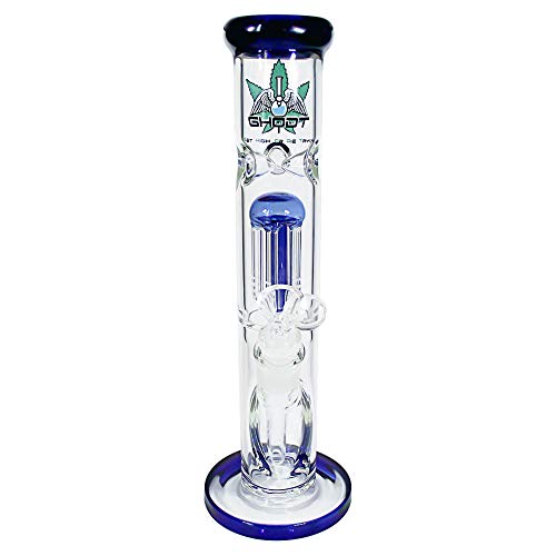 GHODT Bong Percolator Eisfach 30cm 5mm Glas Blau Glasbong 18.8- inklusive Sieb - Für den Gebrauch von Kräuter- und Tabakwaren GHODT Bong Percolator Eisfach 30cm 5mm Glas Blau Glasbong 18.8- inklusive Sieb - Für den Gebrauch von Kräuter- und Tabakwaren von GHODT