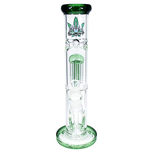 GHODT Bong Percolator Eisfach 30cm 5mm Glas Grün Glasbong 18.8- inklusive Sieb - Für den Gebrauch von Kräuter- und Tabakwaren GHODT Bong Percolator Eisfach 30cm 5mm Glas Grün Glasbong 18.8- inklusive Sieb - Für den Gebrauch von Kräuter- und Tabakwaren von GHODT