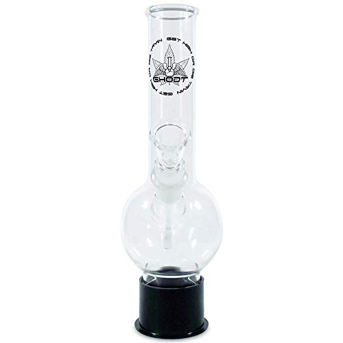 GHODT Glasbong OTT-O mit Saugnapf | Sturzhemmende Bong | Bong aus Glas die Nicht umfällt | 25cm 40mm 18.8 von GHODT