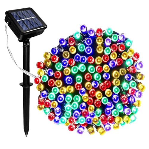 GHONLZIN Solar Lichterkette Aussen, Wasserdicht Solarlichterkette 12 Meter 8 Modi 100 LED Solar Lichterkette Garten Solarbetriebene Lampe für Draußen Party Hochzeit Weihnachts Dekoration GHONLZIN Solar Lichterkette Aussen, Wasserdicht Solarlichterkette 12 Meter 8 Modi 100 LED Solar Lichterkette Garten Solarbetriebene Lampe für Draußen Party Hochzeit Weihnachts Dekoration von GHONLZIN