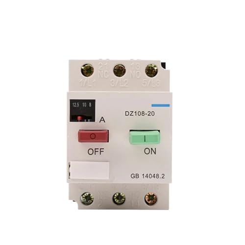 DZ108 Motorschutz Kunststoffschale Motor Kurzschlussschutzschalter Luft offen Überlastschutz(5-8A) von GHOUNP