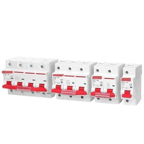 DZ47 400 V 1-4 P 80-125 A C-Typ Mini-Leistungsschalter MCB Kurzschlussschutzschalter for die Din-Schienenmontage(4P,80A) von GHOUNP