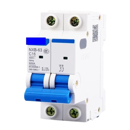 MCB NXB-63 2P AC MCB C-Kurve 400V 10A 16A 20A 25A 32A 40A 63A Mini-Leistungsschalter DZ47 Din-Schiene(32A) von GHOUNP