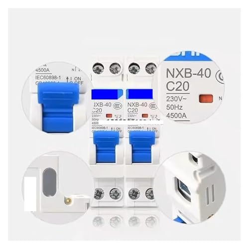 NXB-40 DPN DPNL 1P + N 6A 10A 16A 20A 25A 32A 40A 220V 230V 50HZ Miniatur Circuit breaker MCB DZ267(NXBLE-40 1P N,40A) von GHOUNP