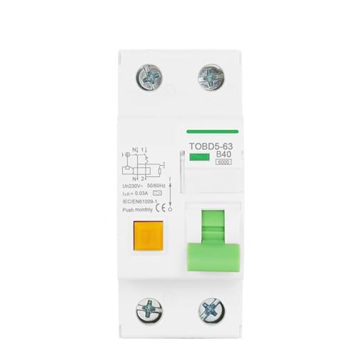 Typ A Kurve B RCBO 6KA 1P + N 16A 40A Elektromagnetische Fehlerstromschutzschalter Mit Über Strom und Leckage Schutz(B10) von GHOUNP
