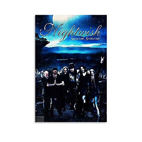 GHRF Nightwish Poster dekorative Malerei Leinwand Wandkunst Wohnzimmer Poster Schlafzimmer Malerei 12x18inch(30x45cm) von GHRF