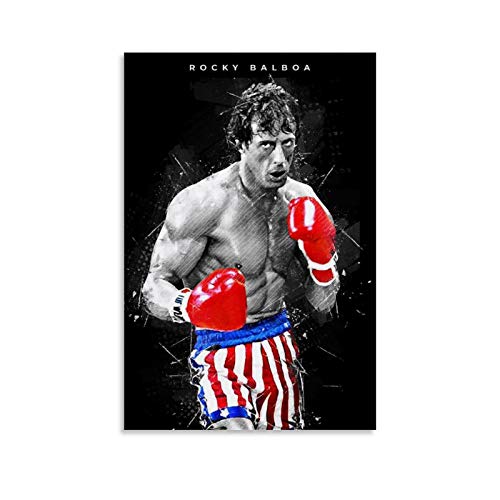 GHRF Rocky Balboa Boxing Outfit Leinwand Kunst Poster und Wandkunst Bilddruck Moderne Familienzimmer Dekor Poster 12x18inch(30x45cm) von GHRF