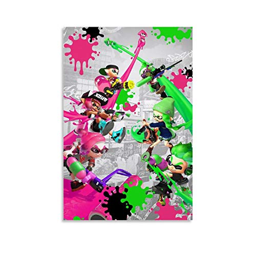 GHRF Splatoon 2 Poster Poster dekorative Malerei Leinwand Wandkunst Wohnzimmer Poster Schlafzimmer Malerei 12x18inch(30x45cm) von GHRF