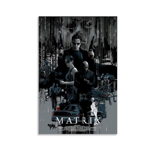 GHYFRD Das Matrix-Poster ist hell und schön, geeignet für Büro, Schlafzimmer, dekorative Malerei, um die richtige Atmosphäre zu schaffen, ungerahmt, 50 x 75 cm GHYFRD Das Matrix-Poster ist hell und schön, geeignet für Büro, Schlafzimmer, dekorative Malerei, um die richtige Atmosphäre zu schaffen, ungerahmt, 50 x 75 cm von GHYFRD