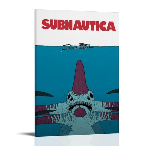 GHYFRD Subnautica Poster, dekoratives Gemälde, Leinwandbild ist hell und schön, geeignet für Büro, Schlafzimmer, dekorative Malerei, um die richtige Atmosphäre zu schaffen, Rahmenstil: 60 x 90 cm GHYFRD Subnautica Poster, dekoratives Gemälde, Leinwandbild ist hell und schön, geeignet für Büro, Schlafzimmer, dekorative Malerei, um die richtige Atmosphäre zu schaffen, Rahmenstil: 60 x 90 cm von GHYFRD